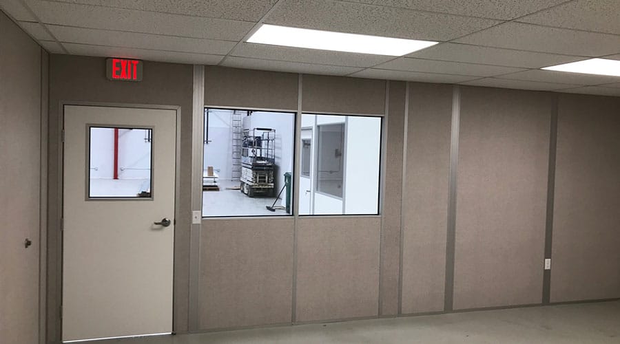 warehouse in-plant office interior interior in-plant office allied modular partitions