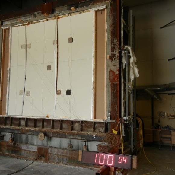 Modular Walls Fire Test
