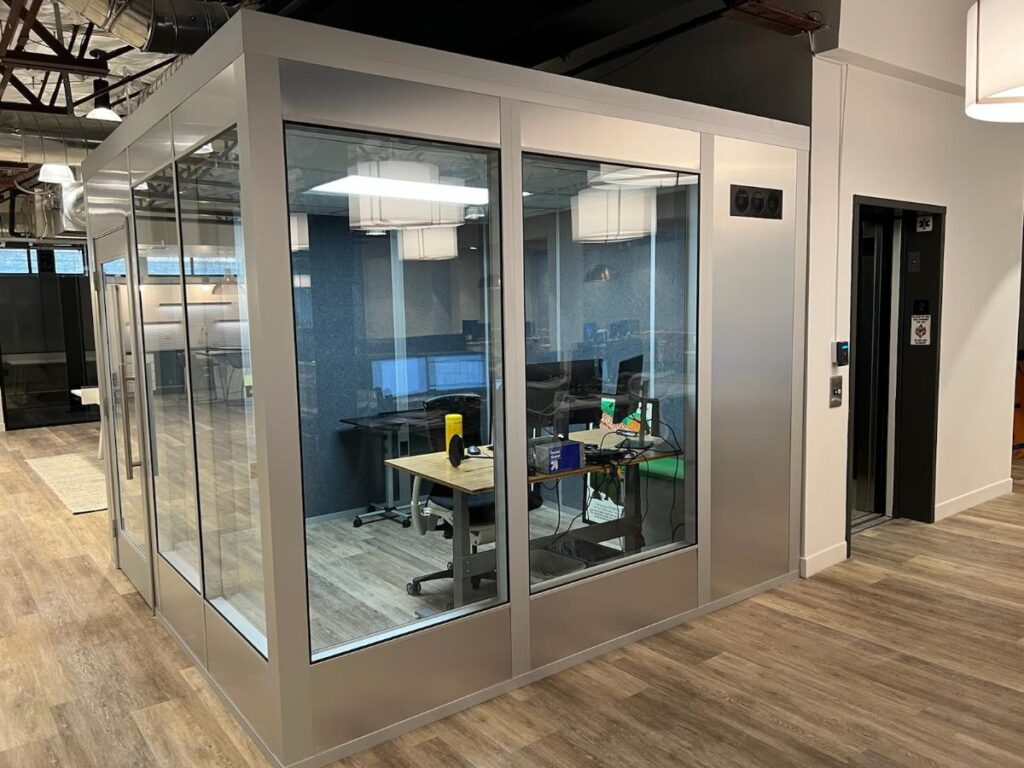 6x6 Zonez private modular office.