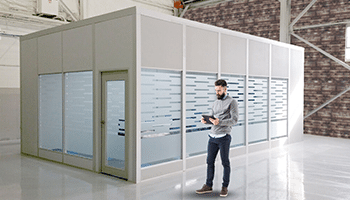 single story modular office