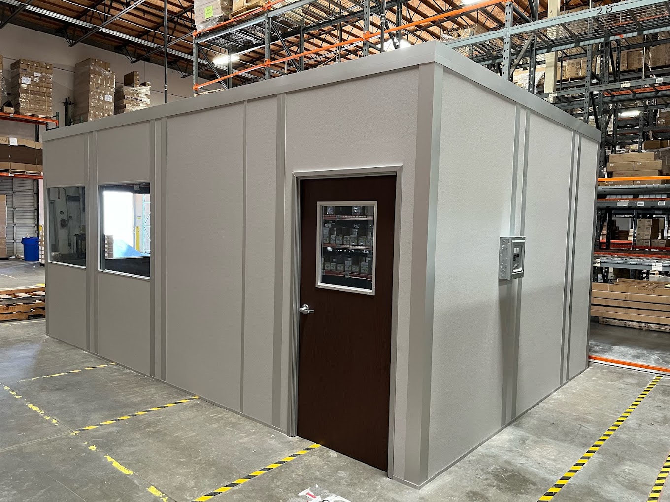 A modular office within a warehouse by allied modular inplant modular warehouse buildings